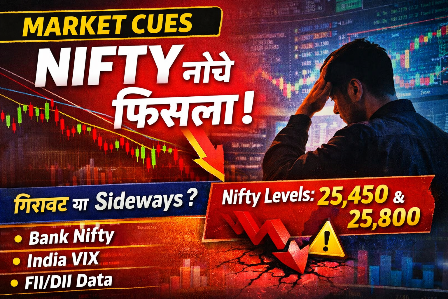 Market Cues Today: निफ्टी सभी अहम मूविंग एवरेज से नीचे, गिरावट या Sideways Market के संकेत
